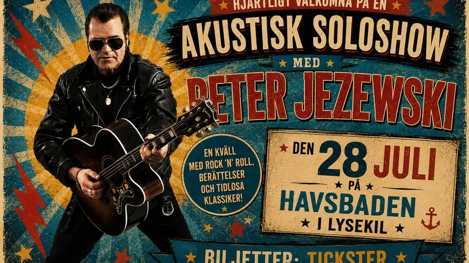 Peter Jezewski from Boppers Solo Show — Havsbadet Lysekil, Lysekil