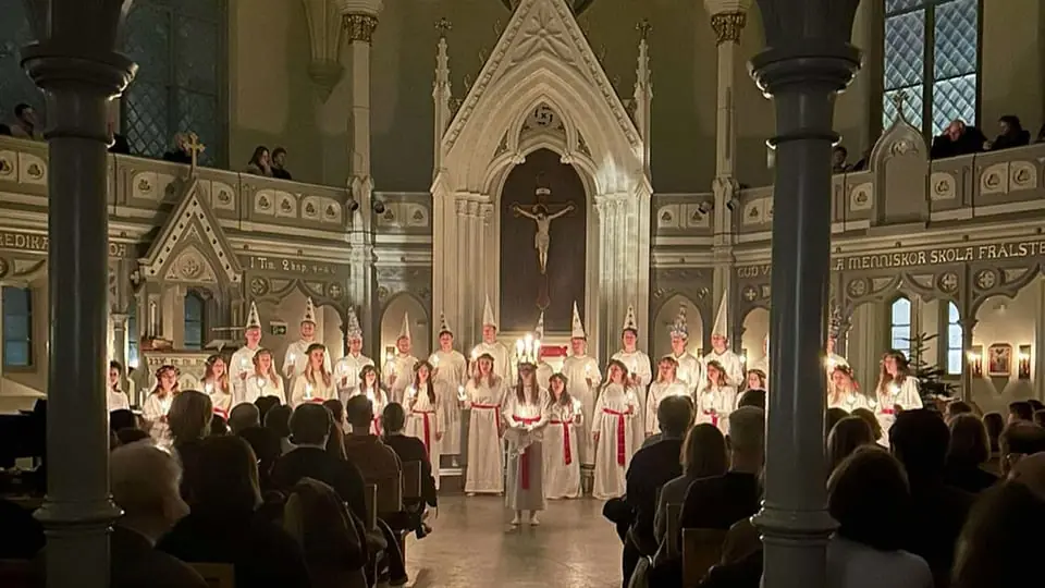 Luciakonsert med Lunae kammarkör — Ersta kyrka, Stockholm