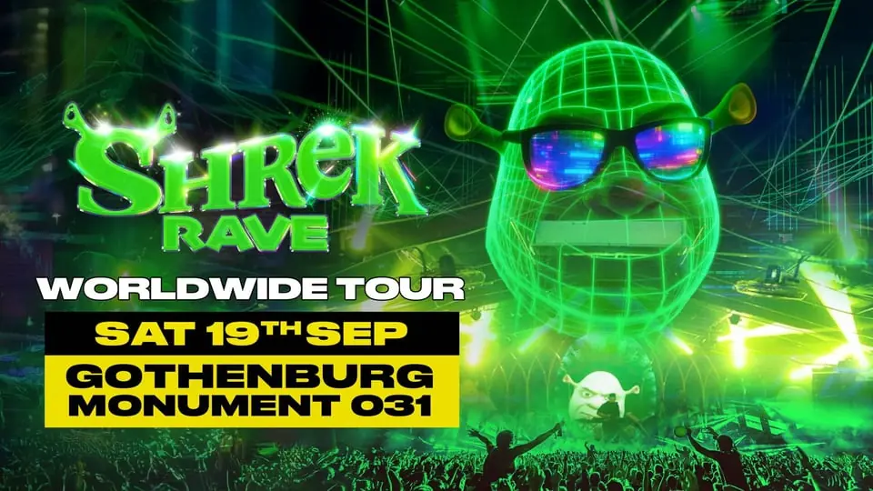 Shrek Rave 19/9 — Monument, Göteborg