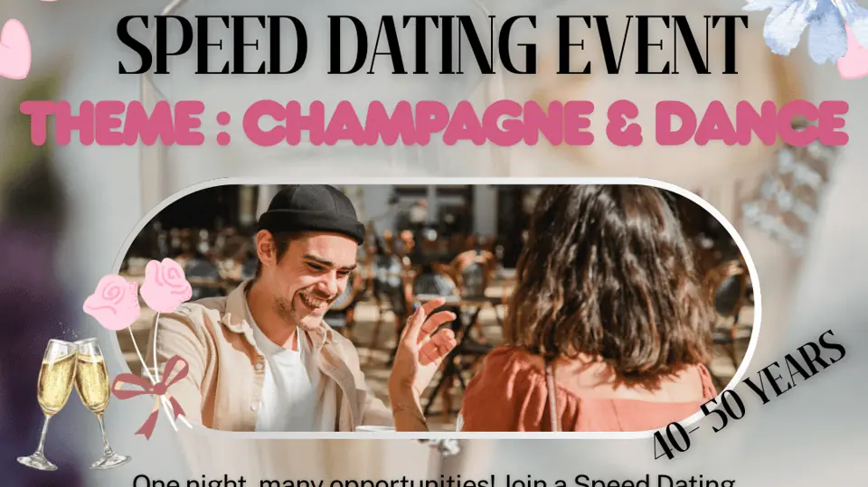 Speeddating Event - Champagne&Dance (40-50y)🍾💃 — ESCONDE EVENTS, Gothenburg