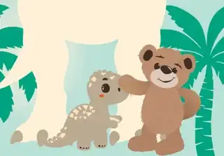 Nalle & the Dinosaurs