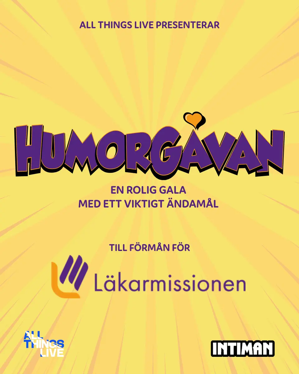 Humorgåvan 2026 — Intiman, Tukholma