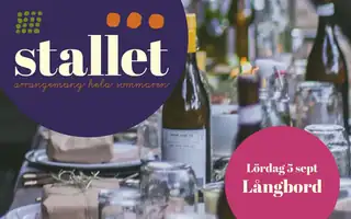 Långbord i Stallet