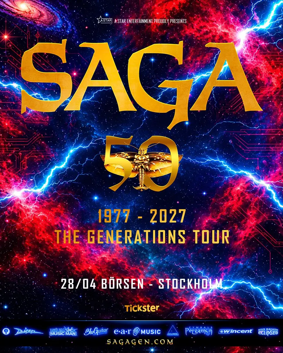 SAGA - The Generations Tour 1977-2027 — Börsen, Stockholm