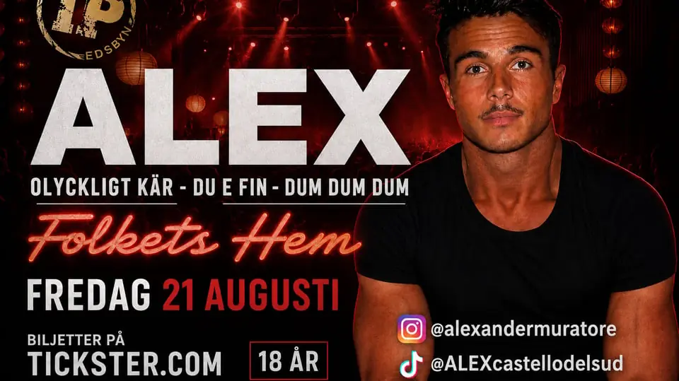 ALEX på Folkets Hem — Folkets Hem Edsbyn, Edsbyn