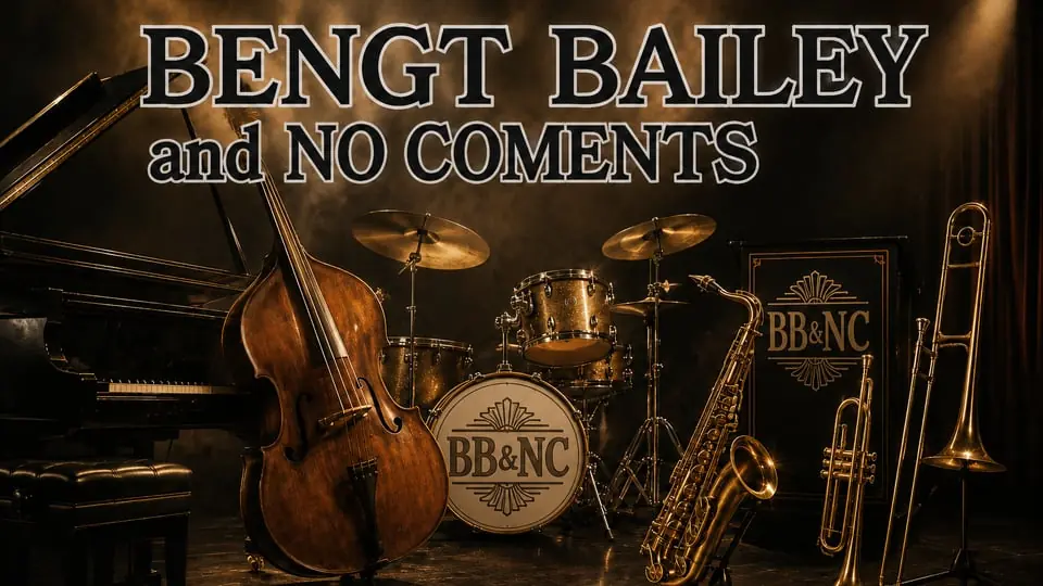 BENGT BAILEY & NO COMENTS / Big band jazz m. QUIZ! — Rademachersmedjorna, Eskilstuna