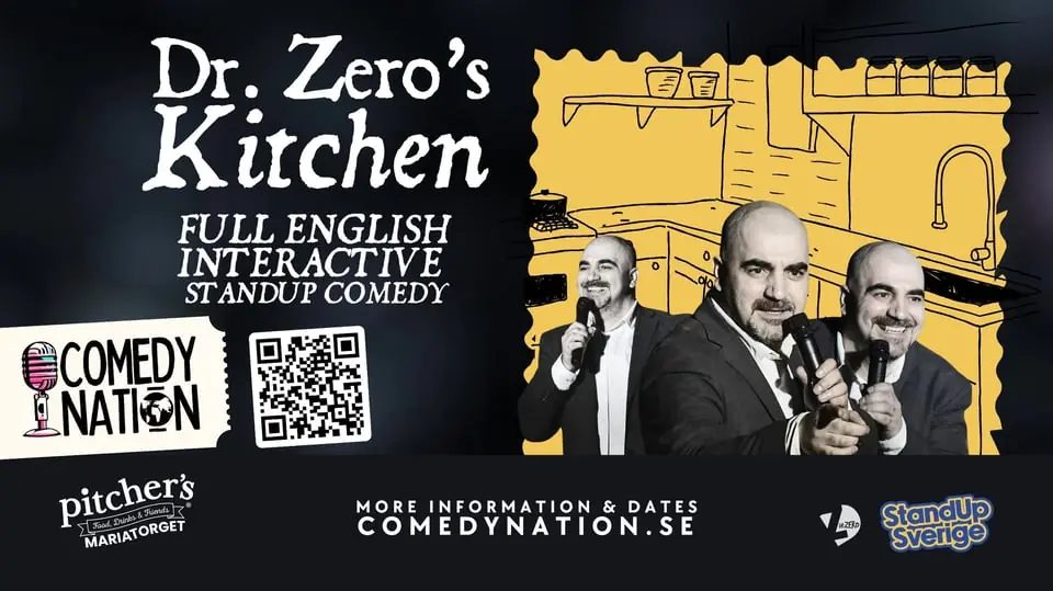 DrZero in Kitchen Full English Interactive Standup — Mariatorget Pitchers-Casino, Tukholma