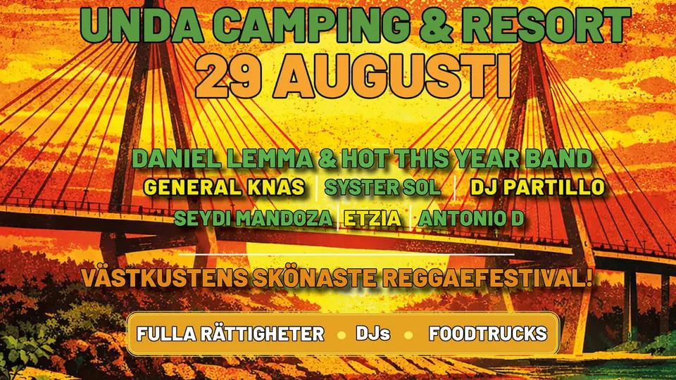 Daniel Lemma General Knas Syster Sol Reggae dags — Unda Camping, Uddevalla
