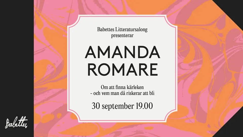Amanda Romare — Babettes Kulturpalats, Linköping