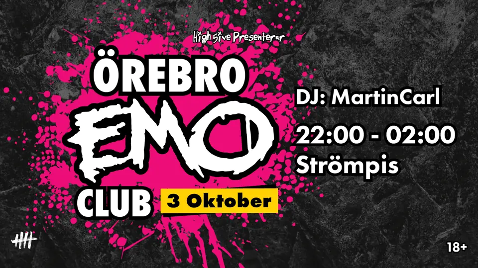 Örebro EMO Club | October 3 — Strömpis, Örebro