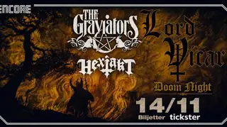 LORD VICAR + THE GRAVIATORS + HEXJAKT