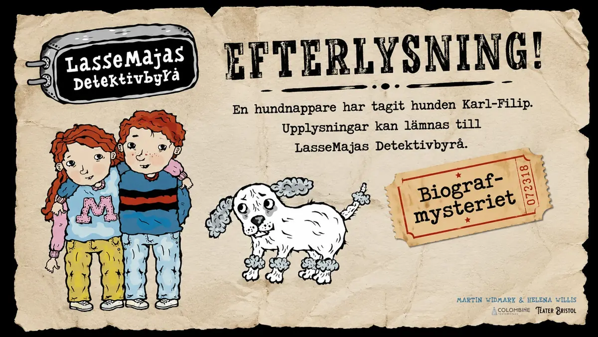 Elokuvasalaisuus - LasseMajas Detektivbyrå — Teater Bristol, Sundbyberg