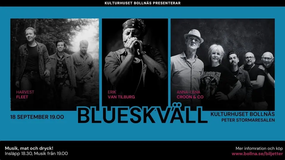 Bluesafton – Story of the blues — Peter Stormaresalen, Bollnäs