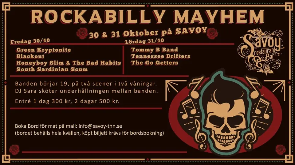 Rockabilly Mayhem — Savoy, Trollhättan