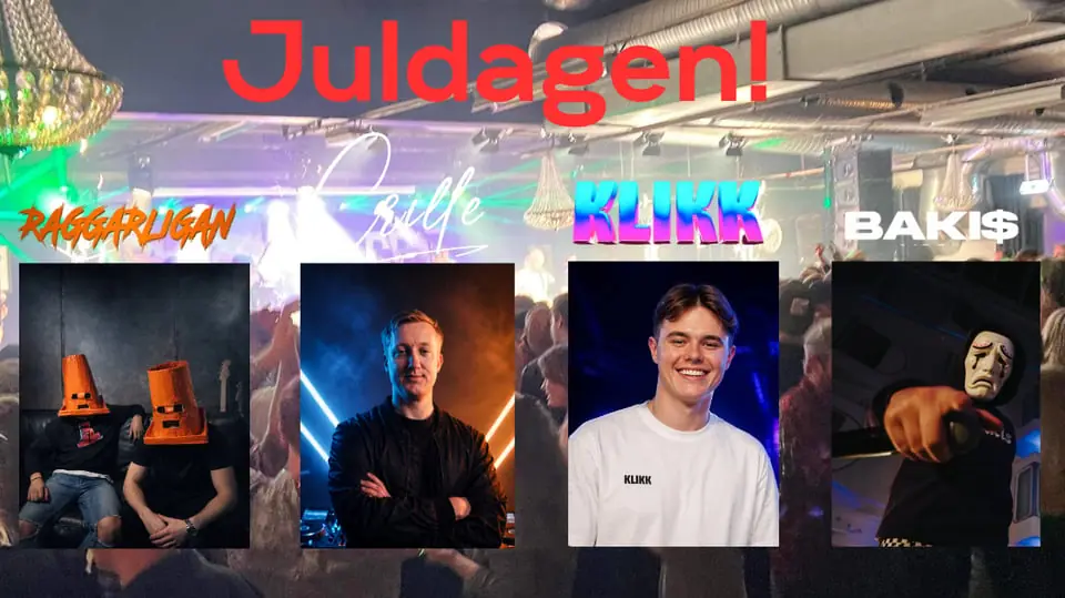 Juldagen - Raggarligan, Crille & KLIKK + BakiS — Pumpen, Södra Vi