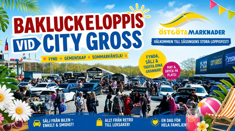 Bakluckeloppis at City Gross/Leons — Ekbackens handelscentrum, Norrköping