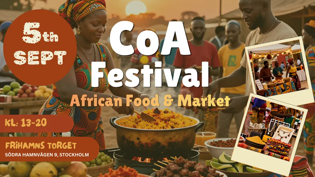 CoA - Colours of Africa Festival 2026 — Frihamnstorget, Tukholma