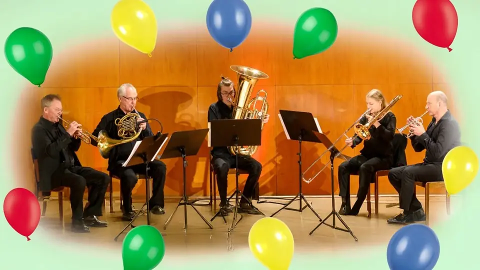 Östgöta Brasskvintett från Östgötamusiken — Babettes Kulturpalats, Linköping