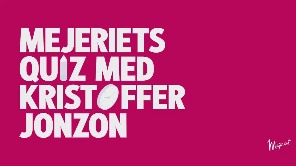 Quiz with Kristoffer Jonzon — Mejeriet, Lund