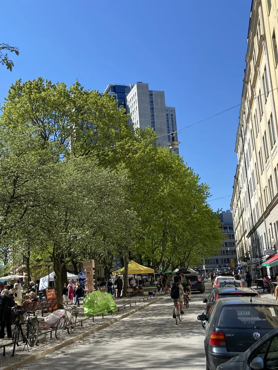 Bondens egna höstmarknad at Katarina Bangata — Katarina Bangata, Stockholm