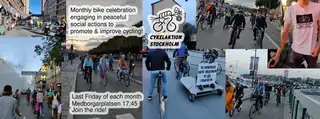 Critical Mass Stockholm, the monthly bike celebration
