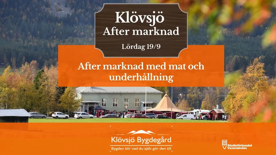 After marknad - — Klövsjö Bygdegård, Klövsjö