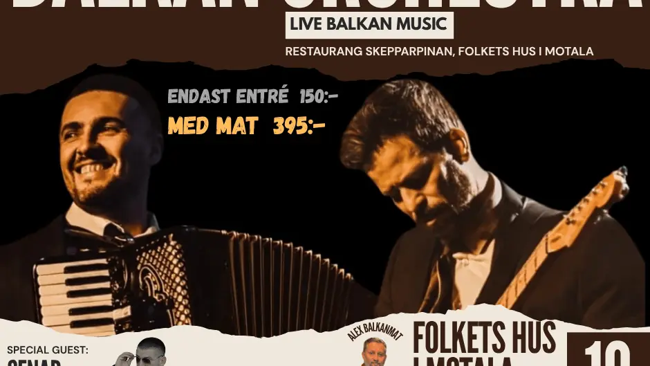 Balkan Evening — Restaurang Skepparpinan, MOTALA