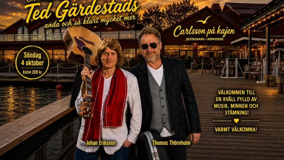 A Musical Evening in Ted Gärdestads Spirit — Carlsson På Kajen, Västerås