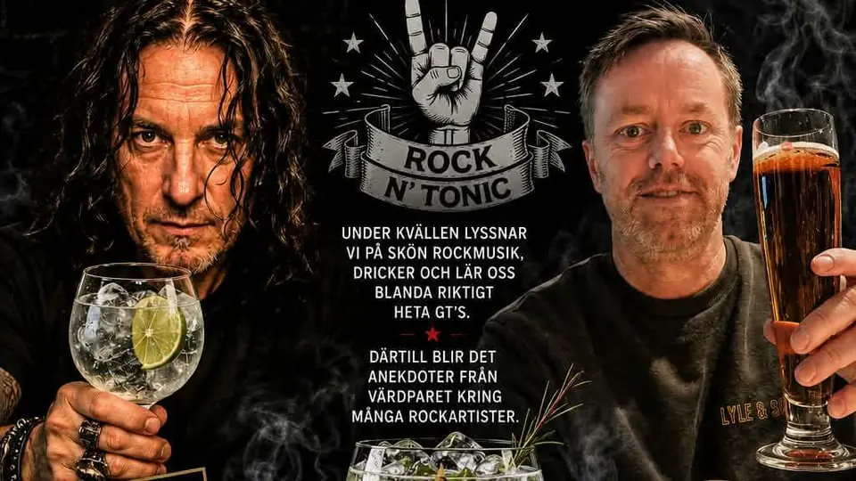 Gin & Tonic Tasting with Hard Rock Theme — Kulturhuset Saga Torshälla, Eskilstuna