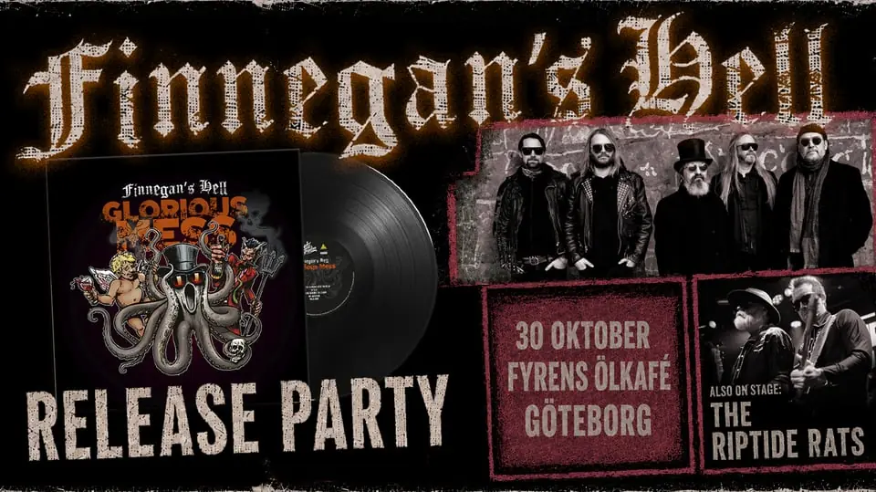 FINNEGAN'S HELL RELEASEFEST + THE RIPTIDE RATS — Fyrens Ölkafé, Göteborg