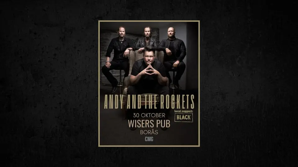 Live på Wisers: ANDY AND THE ROCKETS — Viva Nightclub, Borås