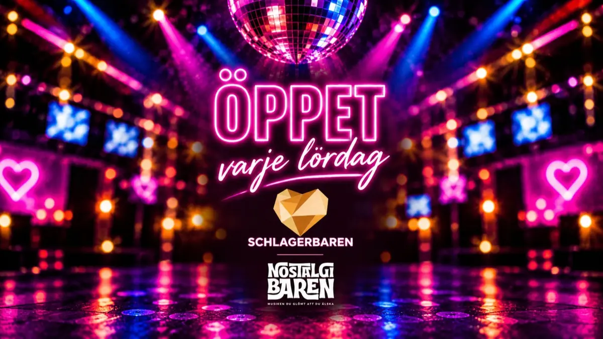 NOSTALGIBAREN + SCHLAGERBAREN - EVERY SATURDAY — Palladium, Malmö