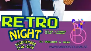 RETRO NIGHT with DJ Bohjort & Grip