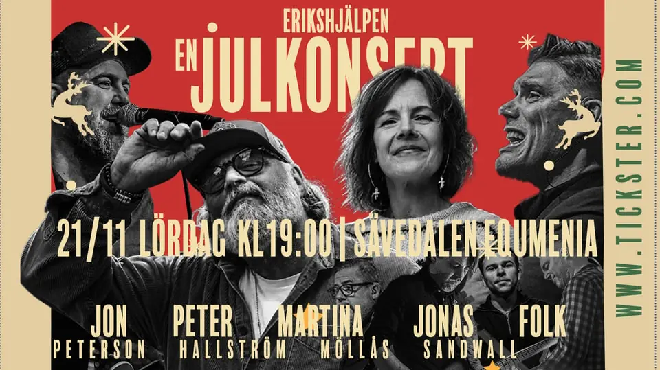 En Julkonsert 2026 | Peterson & Sandwall + Gäster — Sävedalen / Göteborg, Sävedalen
