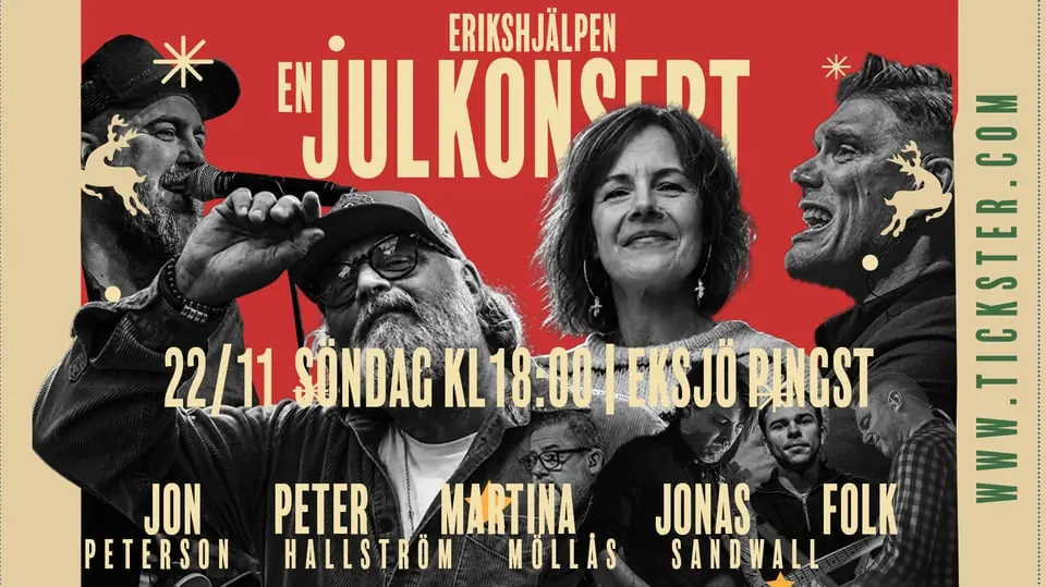 En Julkonsert 2026 | Peterson & Sandwall + Gäster — Eksjö, Eksjö