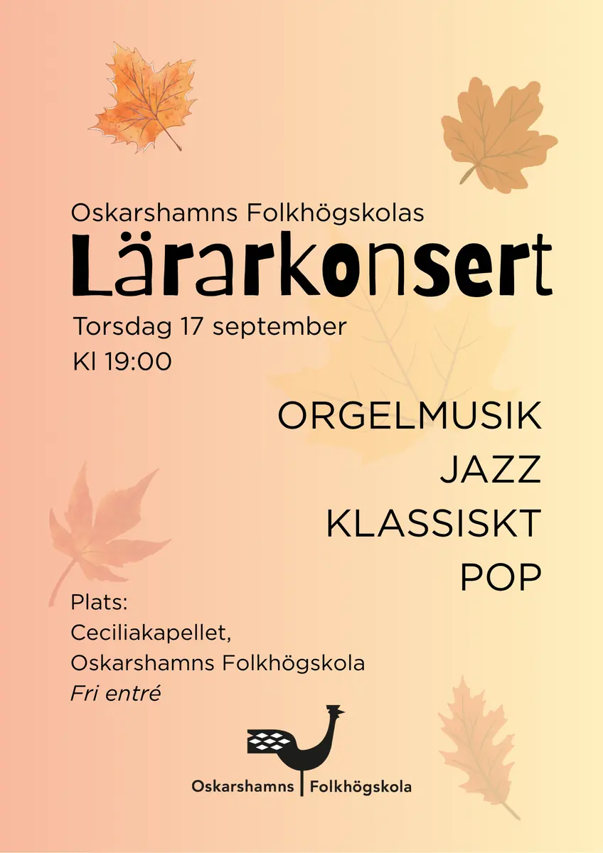 Teachers' Concert — Ceciliakapellet, Oskarshamn