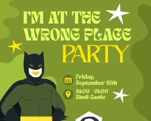 I'm at the Wrong Place Party — Rindi, Visby