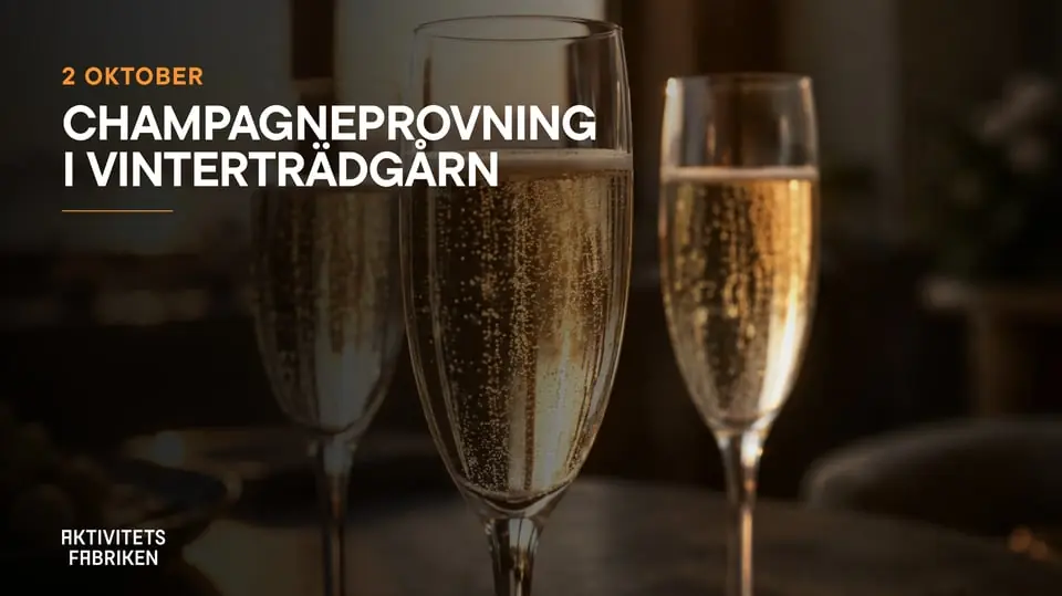Champagne Tasting in the Winter Garden — Aktivitetsfabriken, Hudiksvall