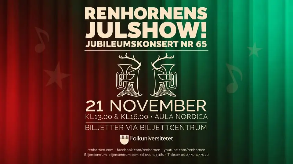 Renhornen Christmas Concert — Aula Nordica, Umeå