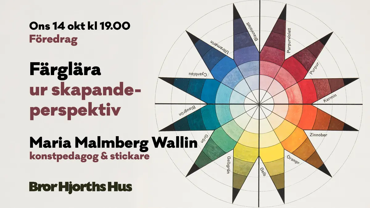 Lecture: Color Theory from a Creative Perspective — Bror Hjorths Hus, Uppsala
