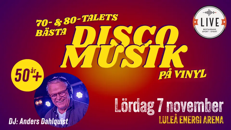 50 plus Liverestaurangen 7 November — Luleå Energi Arena, Luleå