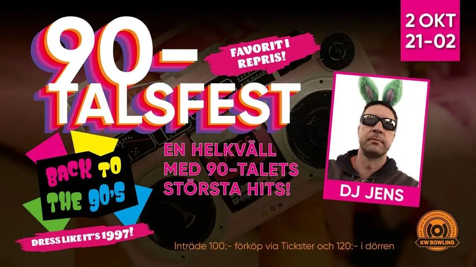 90-talsfest Back to the 90's — KW Bowling, Ulricehamn