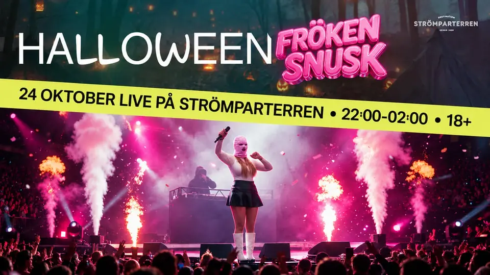 HALLOWEENFEST MED FRÖKEN SNUSK — Strömparterren, Örebro