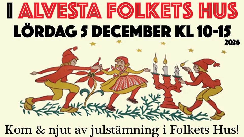 Julmarknad & Loppis i Alvesta Folkets Hus — Stenlyckesalen, Alvesta