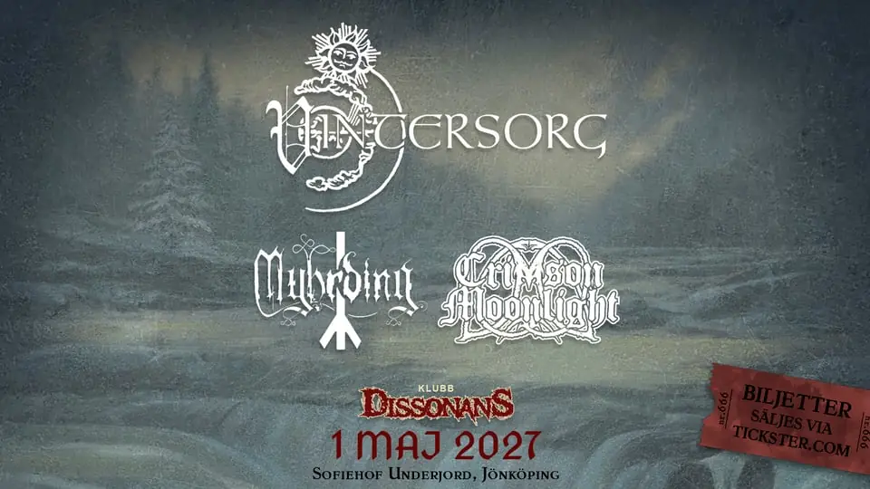 Vintersorg, Crimson Moonlight, Myhrding — Sofiehof Underjord, Jönköping