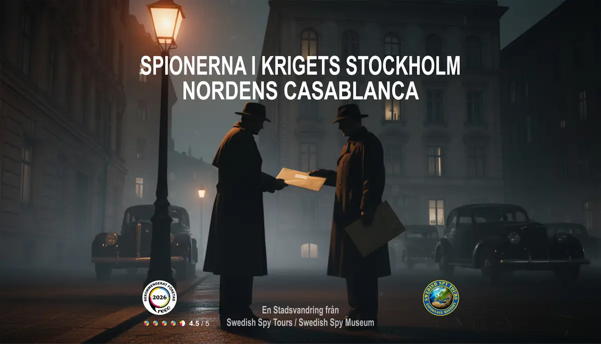 City Walk / Spy Walk - The Nordic Casablanca — Outside the entrance to Grand Hôtel, Stockholm
