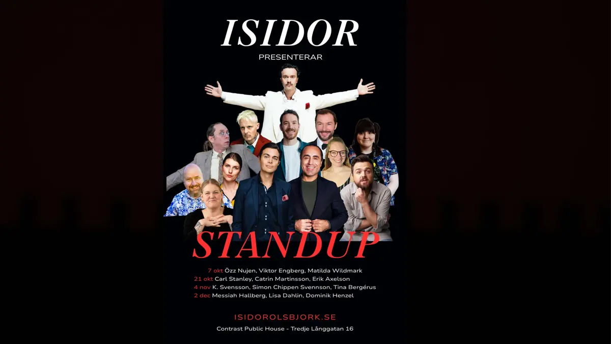 Isidor Presents: Stand-up — Contrast Public House, Gothenburg