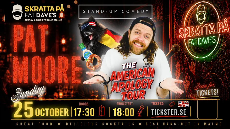SKRATTA S02E14 - PAT MOORE STANDUP — Fat Daves, Malmö