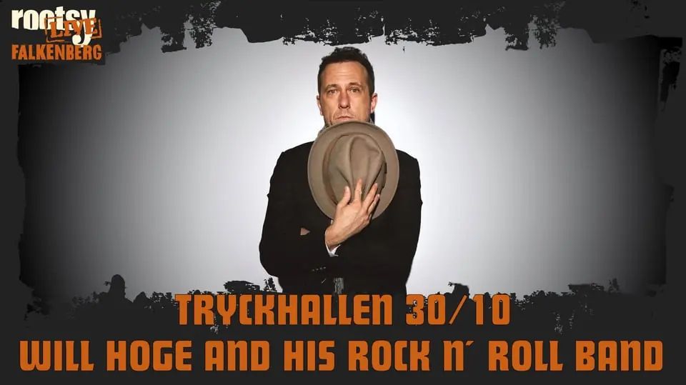 Will Hoge — Tryckhallen i Hwitans Trädgård, Falkenberg