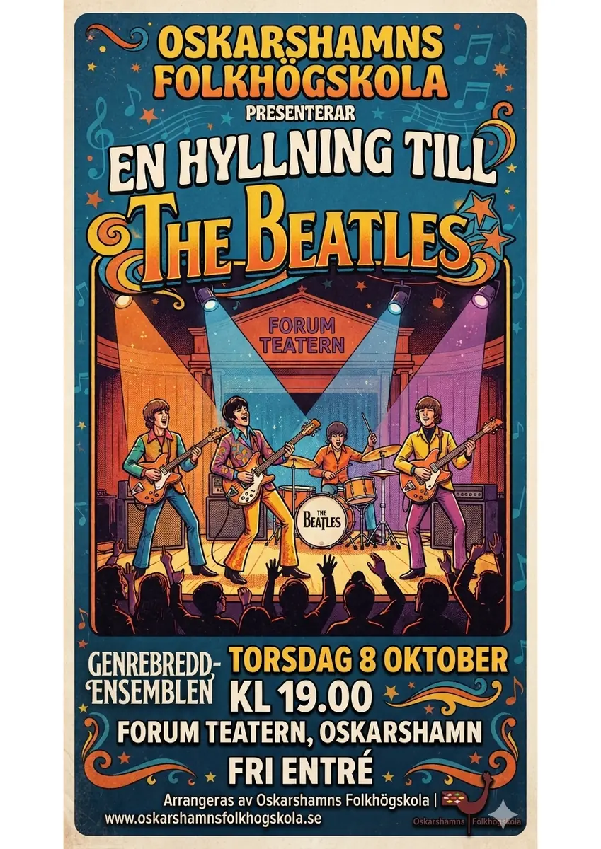 Hyllningskonsert till The Beatles — Forum, Oskarshamn, Oskarshamn